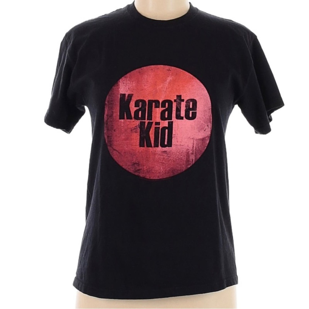 Screen Stars Fruit of the Loom Karate Kid T Shirt Black Size Medium